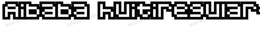 Aibaba huitiregular字体转换